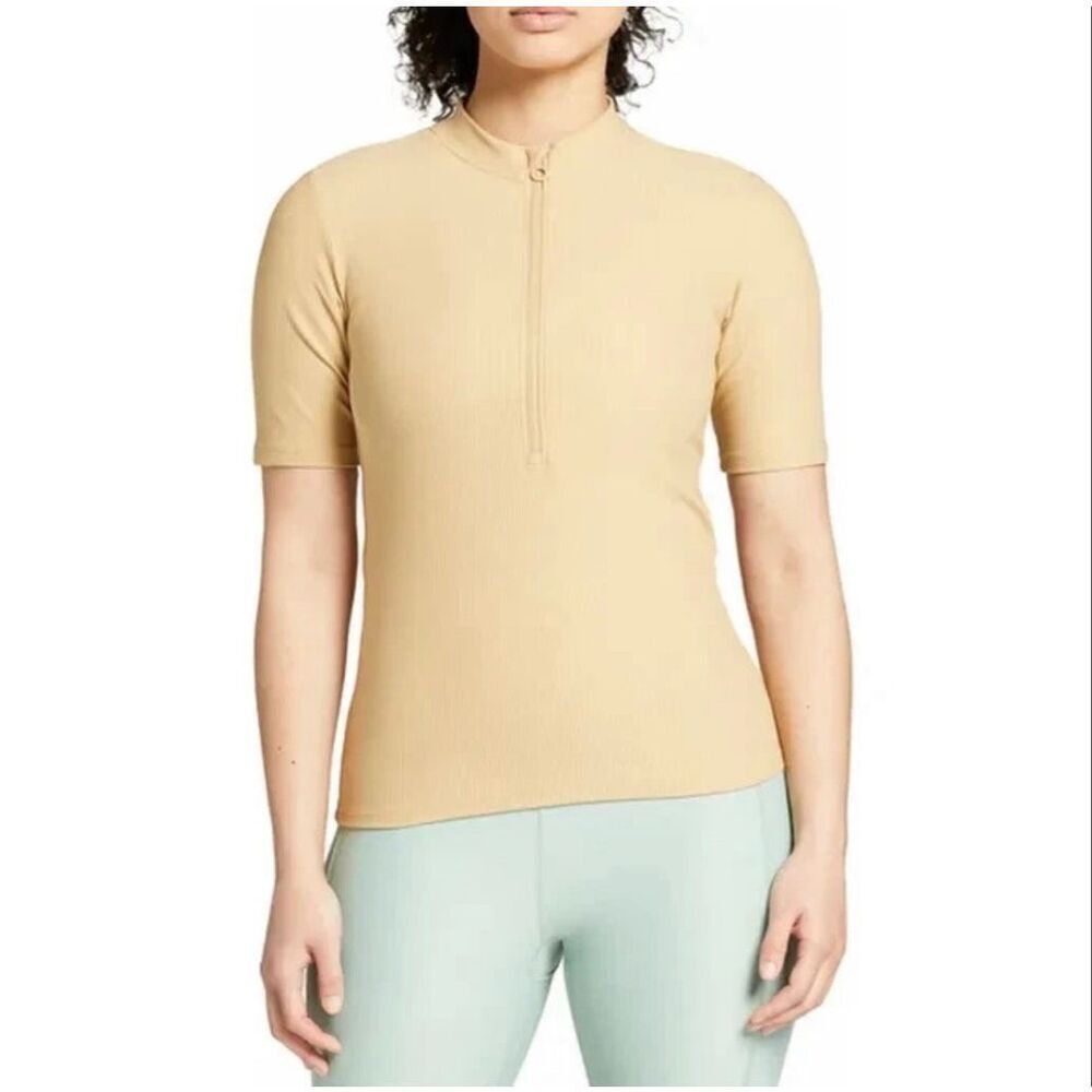 Alpine Design Women's Oasis ½ Zip Half Sleeve Top, Khaki, XXL NWT